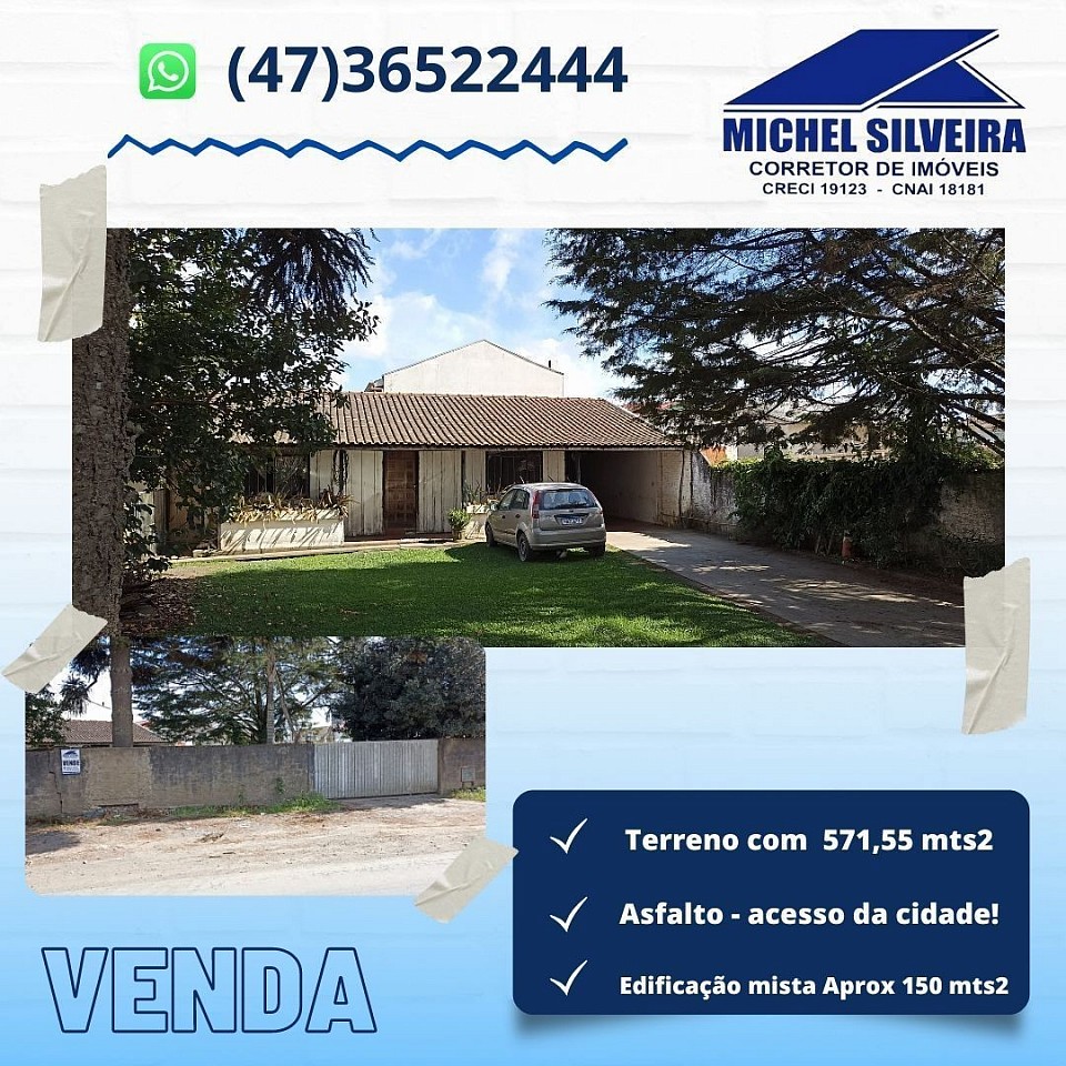 Terreno com 571 mts2, na entrada da cidade! R$430.000,00